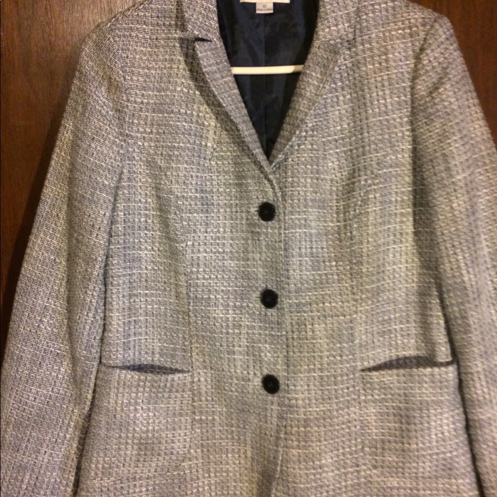 Pendleton grey hounds tooth jacket size 10